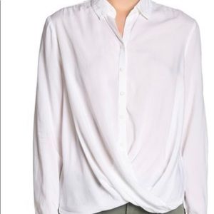 Cherie white button down soft top.